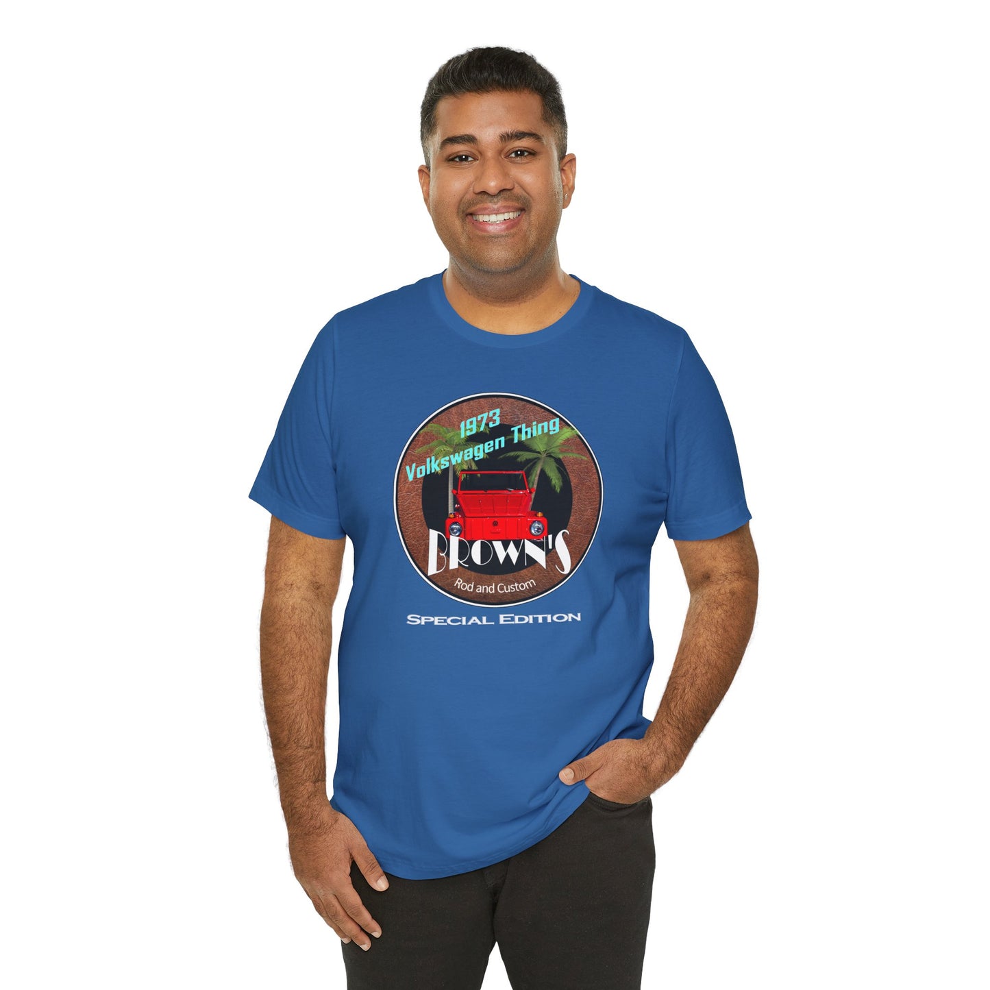 Retro Volkswagen Thing Short Sleeve Tee - 1973 Vintage Car Design