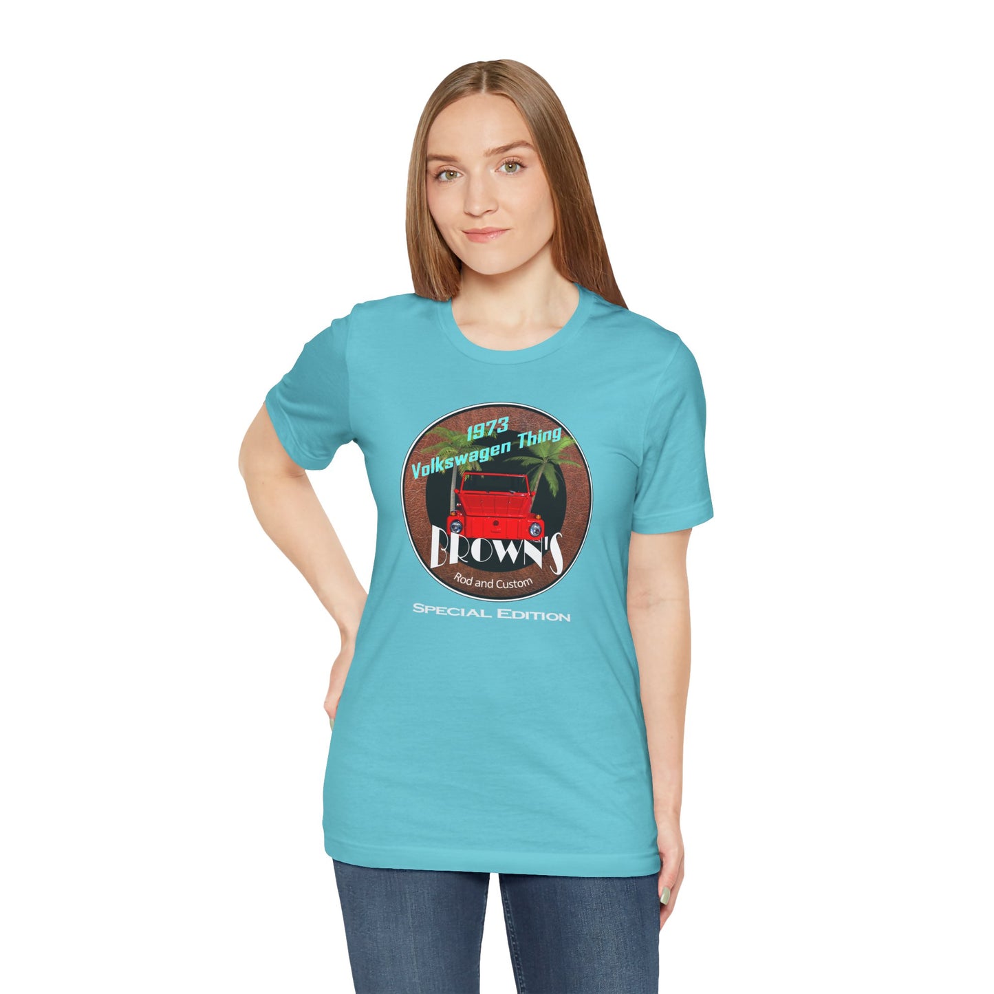 Retro Volkswagen Thing Short Sleeve Tee - 1973 Vintage Car Design