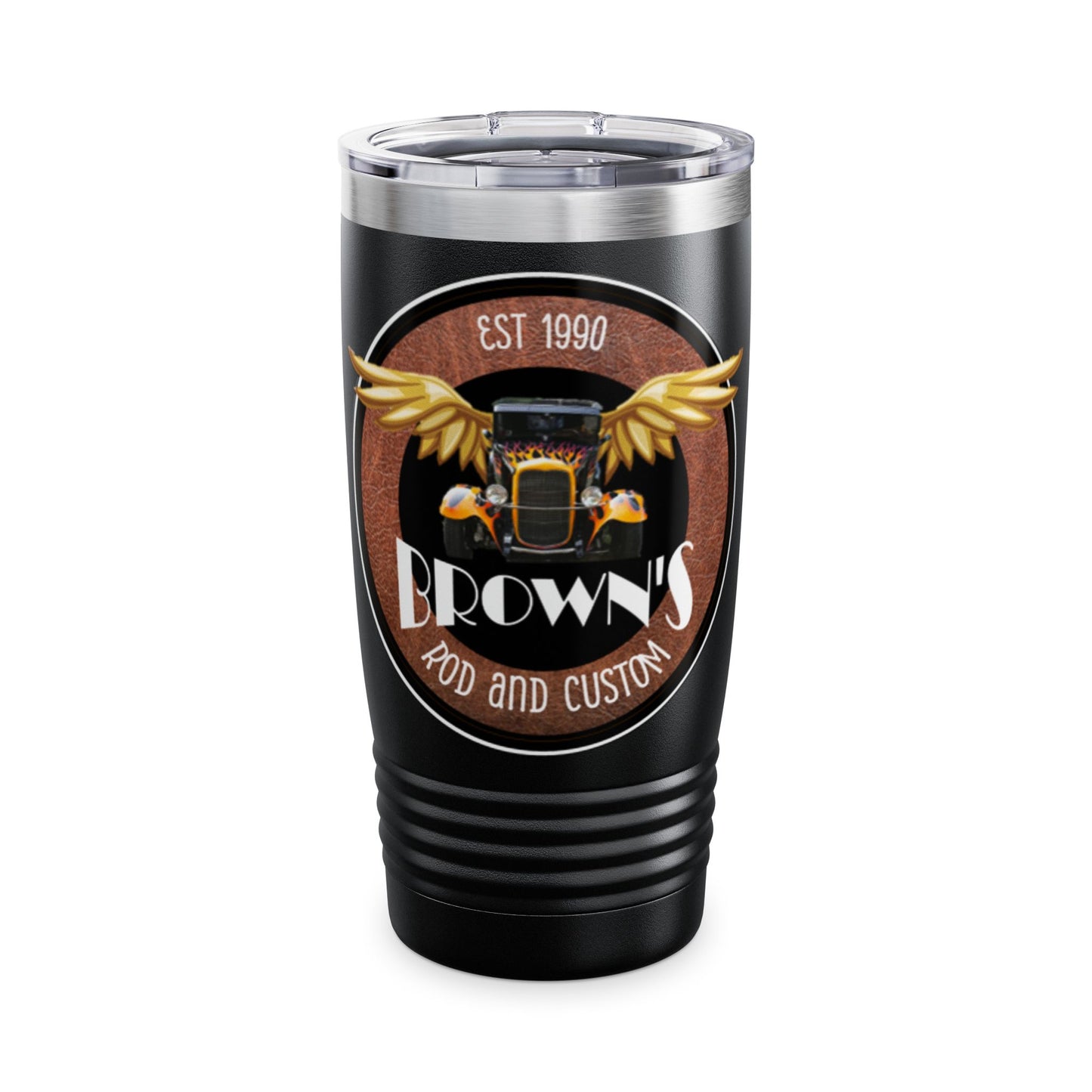 Original LOGO Brown's Rod & Custom Ringneck Tumbler