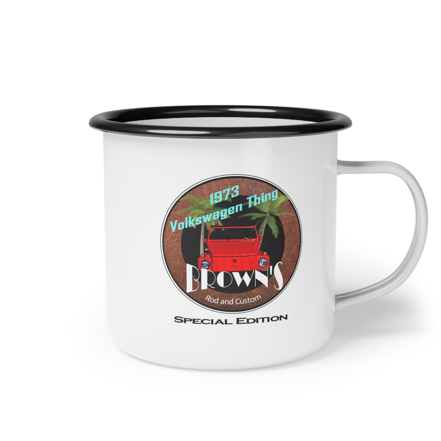 Collector's Edition: 1973 VW Thing LOGO Enamel Camp Mug