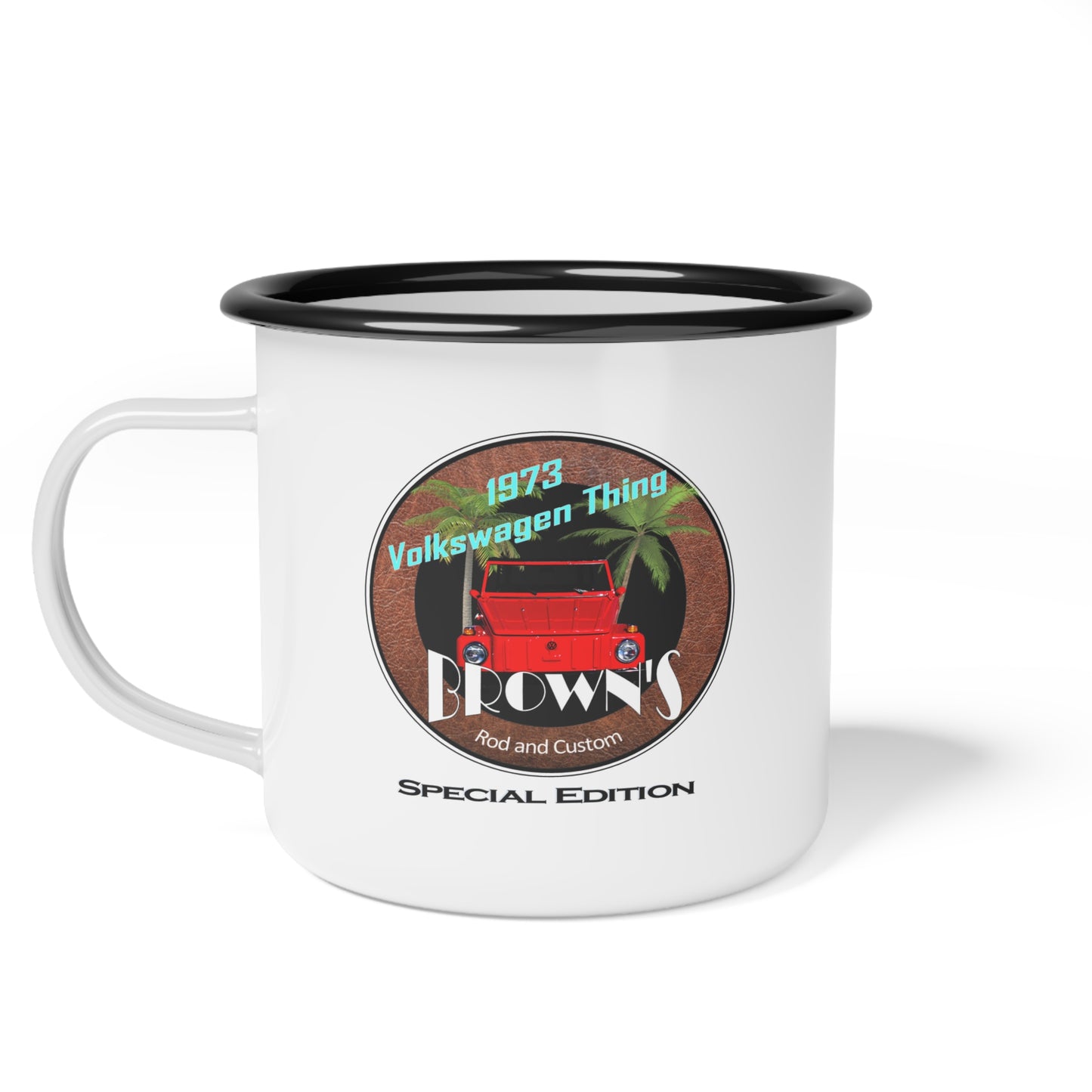 Collector's Edition: 1973 VW Thing LOGO Enamel Camp Mug
