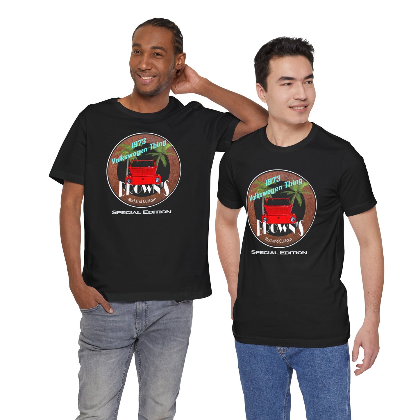 Retro Volkswagen Thing Short Sleeve Tee - 1973 Vintage Car Design