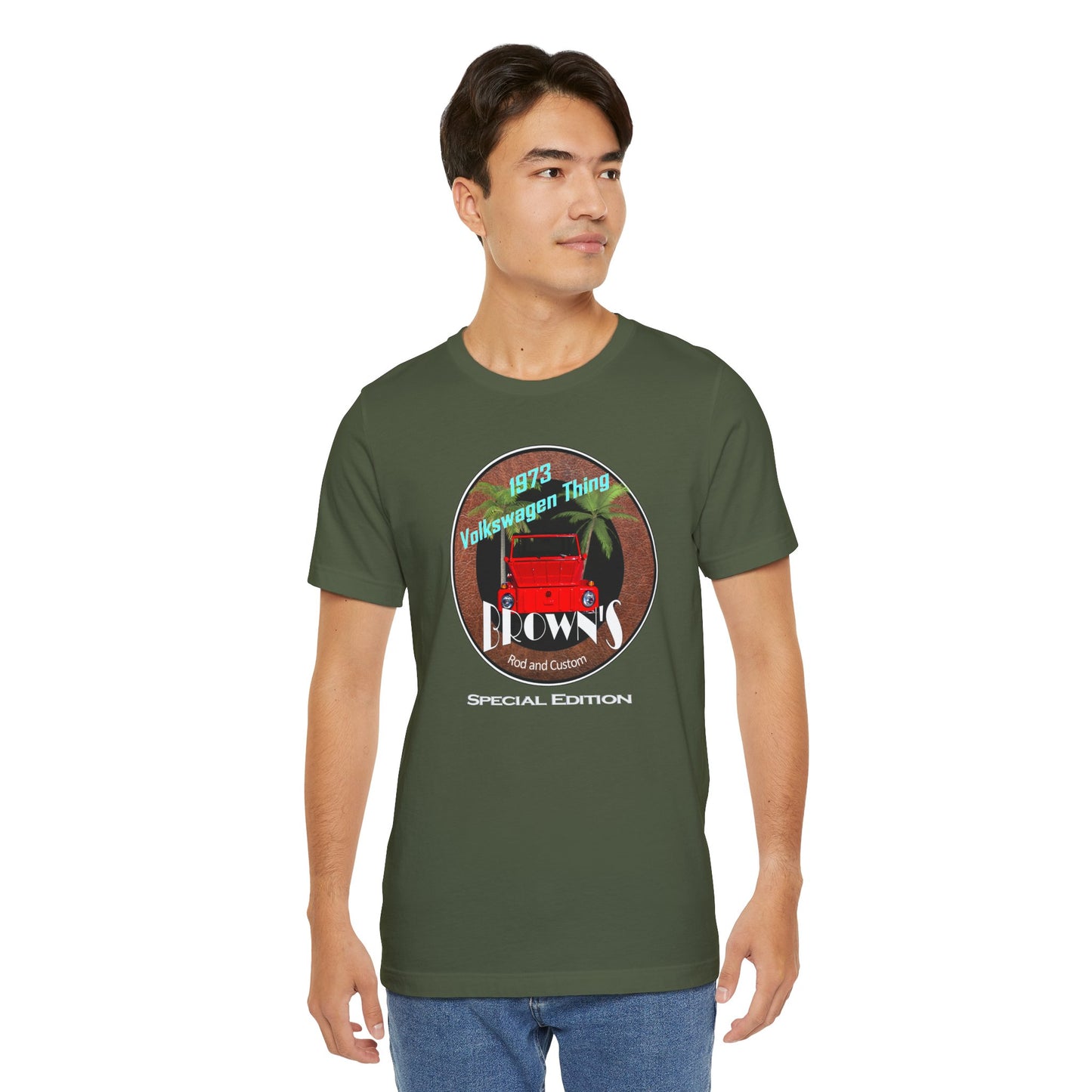 Retro Volkswagen Thing Short Sleeve Tee - 1973 Vintage Car Design