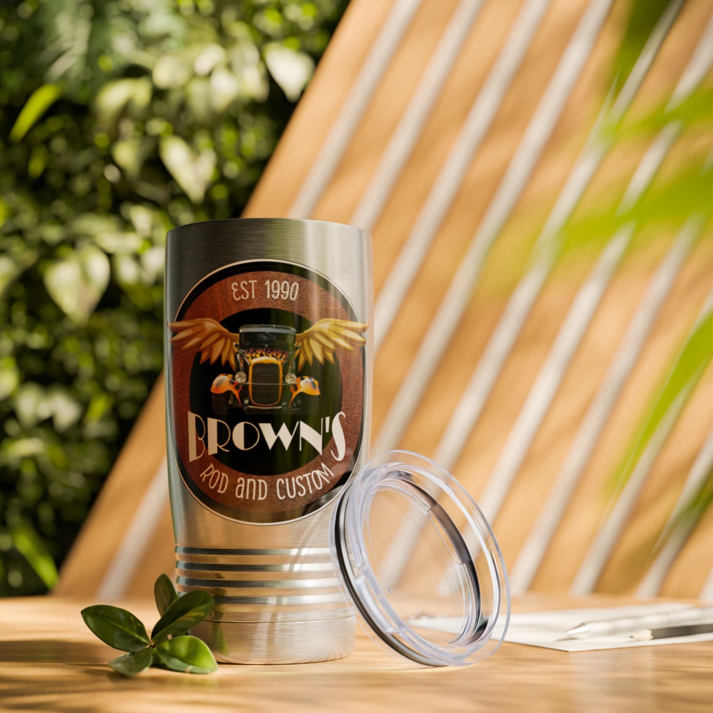 Original LOGO Brown's Rod & Custom Ringneck Tumbler