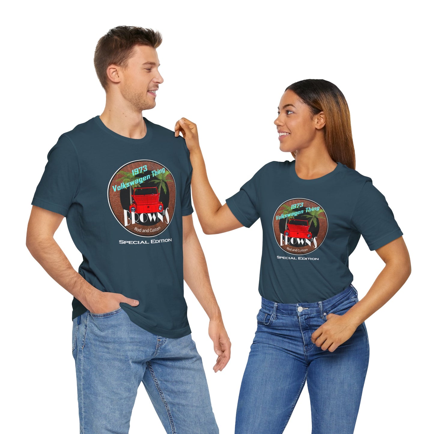 Retro Volkswagen Thing Short Sleeve Tee - 1973 Vintage Car Design