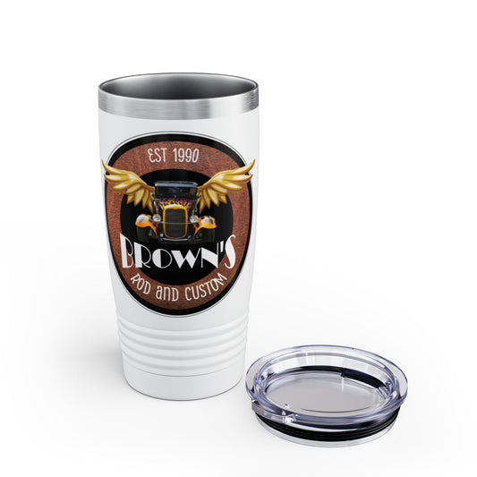 Original LOGO Brown's Rod & Custom Ringneck Tumbler