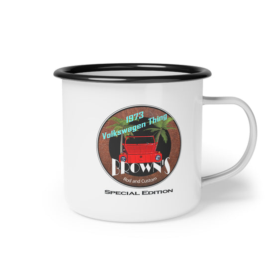 Collector's Edition: 1973 VW Thing LOGO Enamel Camp Mug
