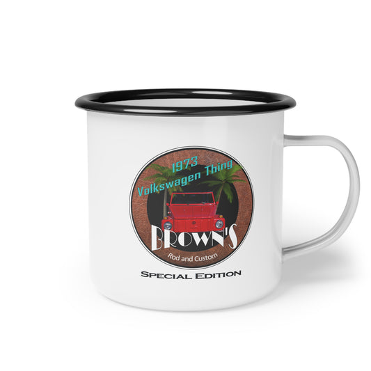 Collector's Edition: 1973 VW Thing LOGO Enamel Camp Mug