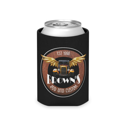 Original LOGO Brown's Rod & Custom Can Cooler