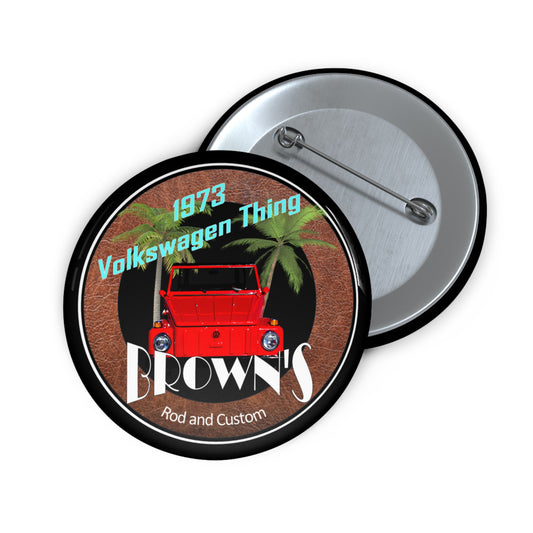 Collector's Edition 1973 VW Thing - Brown's Rod & Custom Button 2.5"